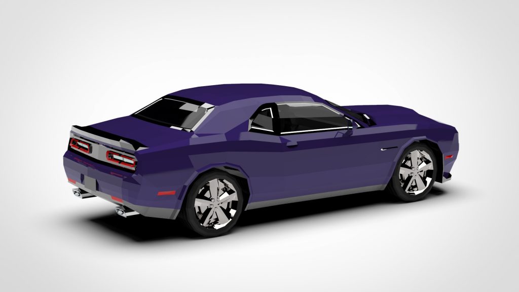 图片[5]-DODGE Challenger Low Poly 2015