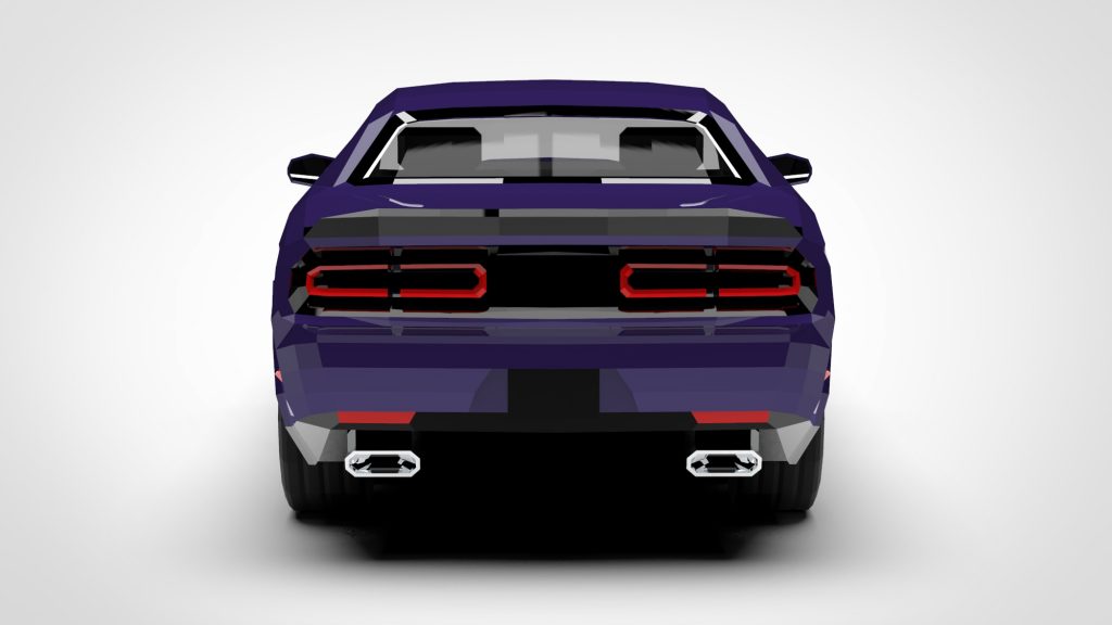 图片[6]-DODGE Challenger Low Poly 2015