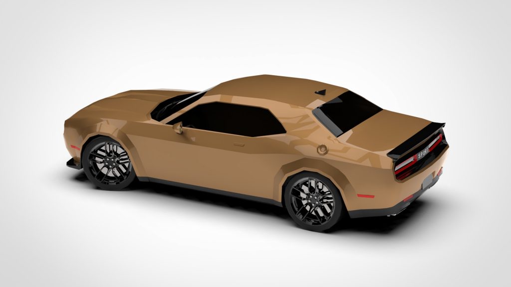 图片[4]-DODGE Challenger SRT Low Poly 2023