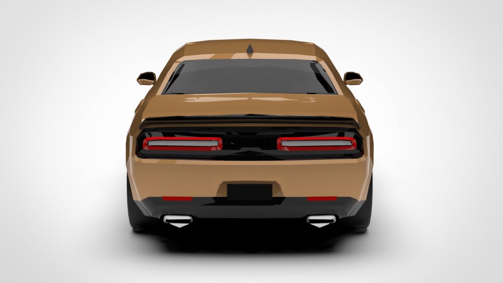 图片[6]-DODGE Challenger SRT Low Poly 2023