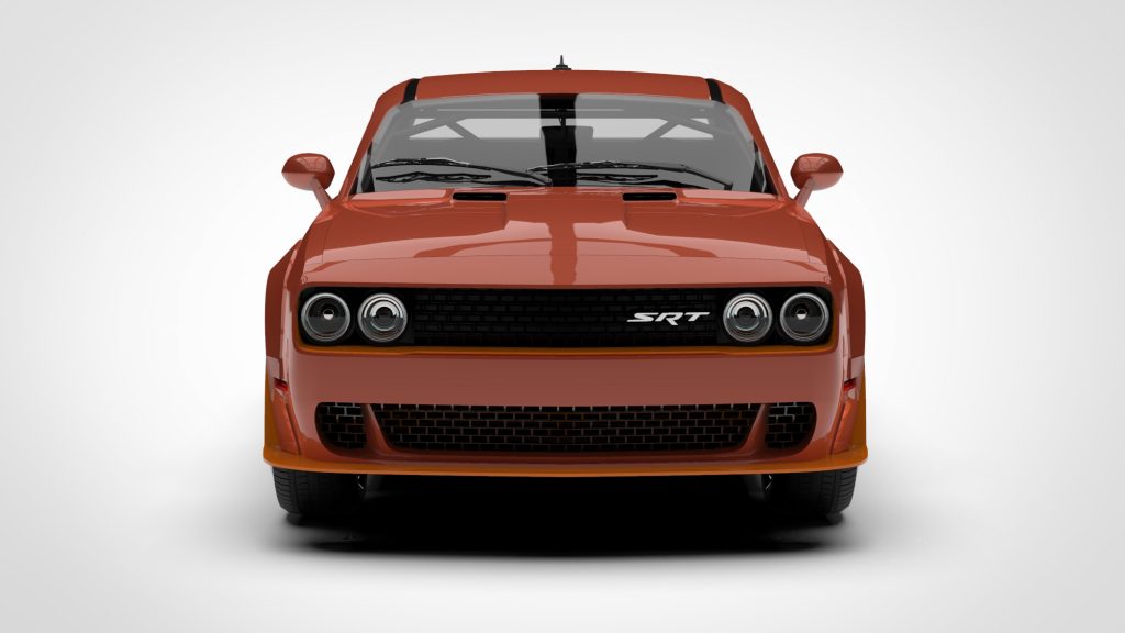 图片[1]-DODGE Challenger SRT Low Poly