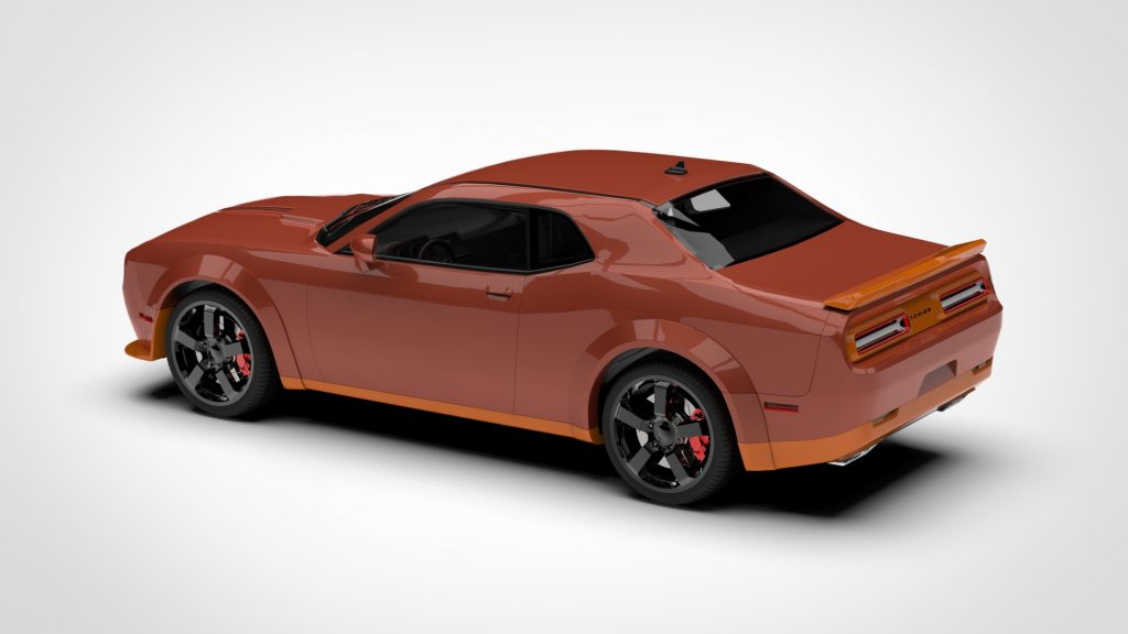 图片[4]-DODGE Challenger SRT Low Poly