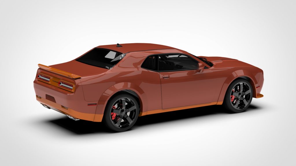 图片[5]-DODGE Challenger SRT Low Poly