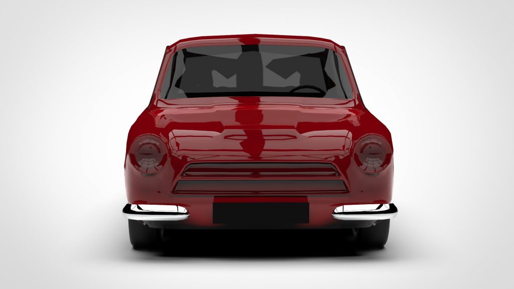 图片[1]-Ford Cortina Lotus Mk1 Low Poly 1963