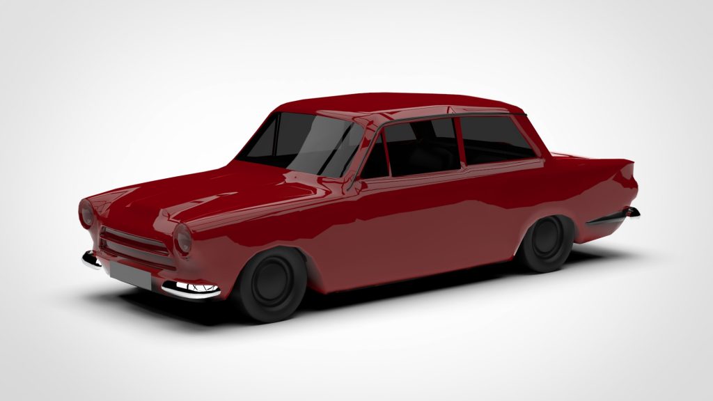 图片[2]-Ford Cortina Lotus Mk1 Low Poly 1963