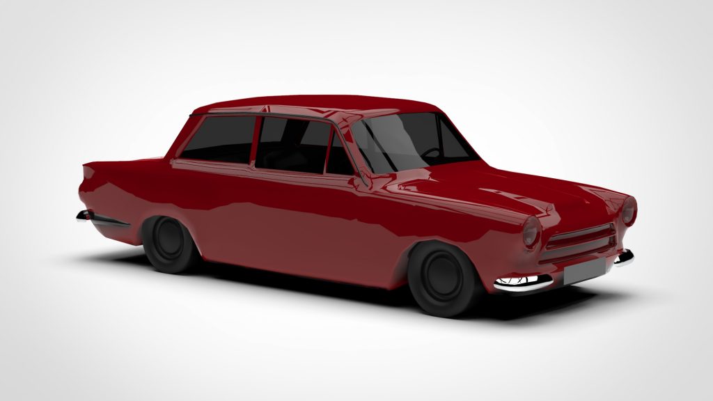 图片[3]-Ford Cortina Lotus Mk1 Low Poly 1963