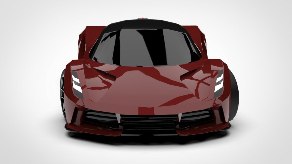 图片[1]-Lotus Evija Low Poly 2023